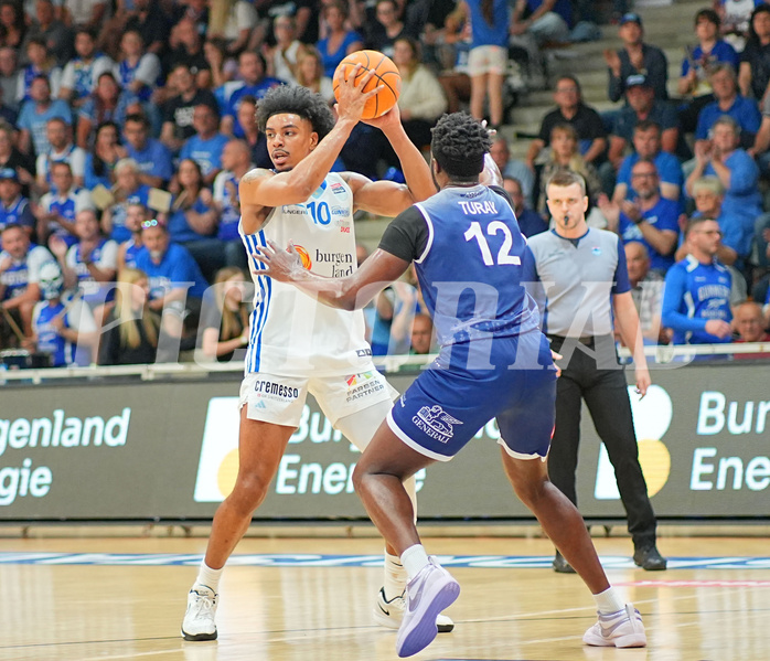 Basketball, Basketball Superliga 2024/25, Playoffs, Finale Spiel 1, Oberwart Gunners vs. BBC Nord Dragonz