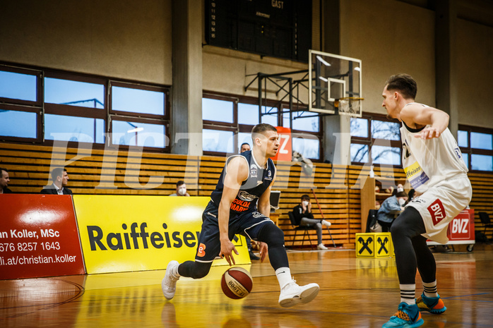 Basketball, Basketball Zweite Liga, Playoff: Viertelfinale 1. Spiel, Mattersburg Rocks, BBC Nord Dragonz, Dragisa Najdanovic (7)