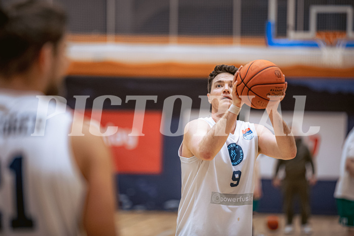 Basketball, Win2Day Superliga 2022/23, 9. Qualifikationsrunde, Vienna Timberwolves, Kapfenberg Bulls, Philipp D’Angelo (9)