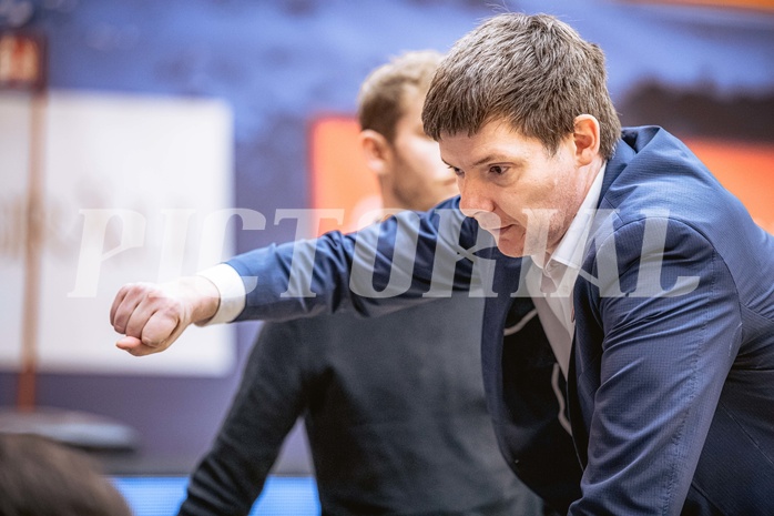 Basketball, Win2Day Superliga 2022/23, 9. Qualifikationsrunde, Vienna Timberwolves, Kapfenberg Bulls, Hubert Schmidt (Head Coach)