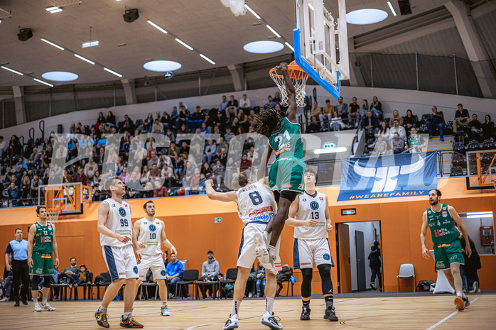 Basketball, Win2Day Superliga 2022/23, 9. Qualifikationsrunde, Vienna Timberwolves, Kapfenberg Bulls, Lesley Varner II  (21)