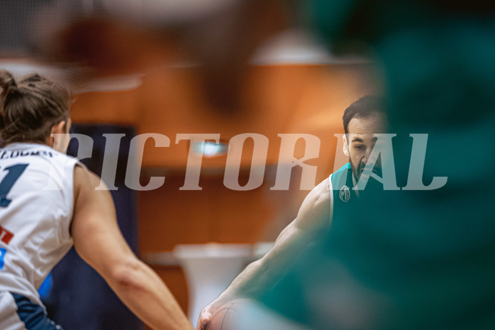 Basketball, Win2Day Superliga 2022/23, 9. Qualifikationsrunde, Vienna Timberwolves, Kapfenberg Bulls, Milos Latkovic (4)