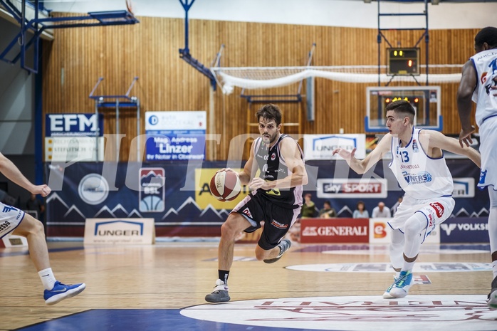 Basketball, Admiral Basketball Superliga 2019/20, Grunddurchgang 3.Runde, Oberwart Gunners, Flyers Wels, Thomas Csebits (4)