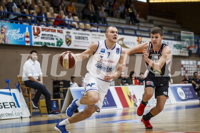 Basketball, Admiral Basketball Superliga 2019/20, Grunddurchgang 3.Runde, Oberwart Gunners, Flyers Wels, Sebastian Käferle (7)