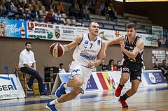 Basketball, Admiral Basketball Superliga 2019/20, Grunddurchgang 3.Runde, Oberwart Gunners, Flyers Wels, Sebastian Käferle (7)