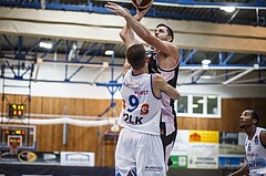 Basketball, Admiral Basketball Superliga 2019/20, Grunddurchgang 3.Runde, Oberwart Gunners, Flyers Wels, Davor Lamesic (7)