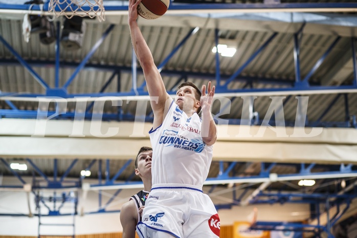 Basketball, Admiral Basketball Superliga 2019/20, Grunddurchgang 3.Runde, Oberwart Gunners, Flyers Wels, Andrius Mikutis (5)