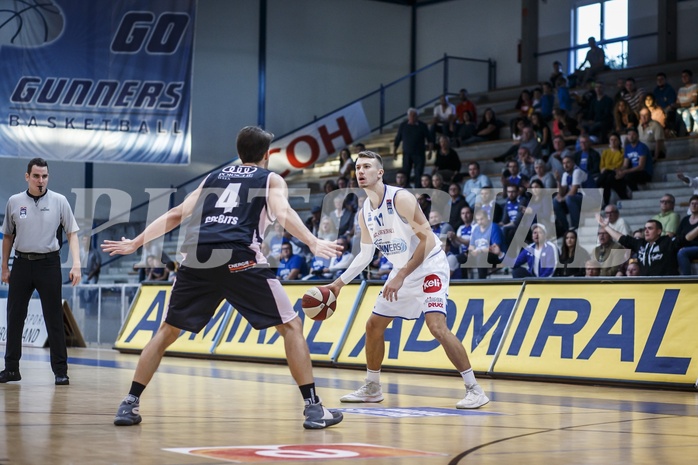 Basketball, Admiral Basketball Superliga 2019/20, Grunddurchgang 3.Runde, Oberwart Gunners, Flyers Wels, Saimon Sutt (11)
