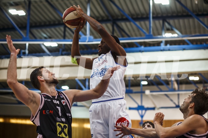 Basketball, Admiral Basketball Superliga 2019/20, Grunddurchgang 3.Runde, Oberwart Gunners, Flyers Wels, Eric Katenda (14)