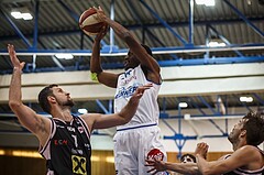 Basketball, Admiral Basketball Superliga 2019/20, Grunddurchgang 3.Runde, Oberwart Gunners, Flyers Wels, Eric Katenda (14)