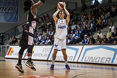Basketball, Admiral Basketball Superliga 2019/20, Grunddurchgang 3.Runde, Oberwart Gunners, Flyers Wels, Edi Patekar (6)