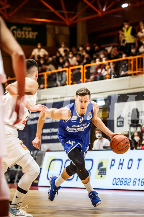 Basketball, Basketball Austria, Cup Final Four 2021/22 
Halbfinale 1, BBC Nord Dragonz, Oberwart Gunners, Edi Patekar (9)