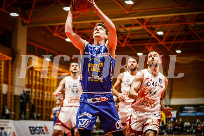 Basketball, Basketball Austria, Cup Final Four 2021/22 
Halbfinale 2, BC Vienna, Gmunden Swans, Benedikt Güttl (7)