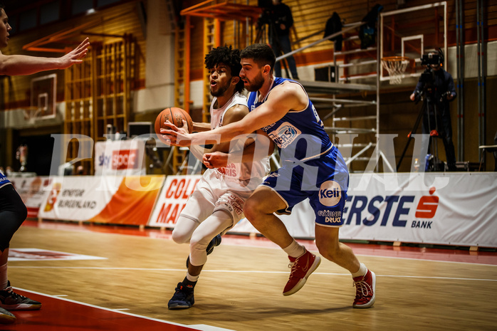 Basketball, Basketball Austria, Cup Final Four 2021/22 
Halbfinale 1, BBC Nord Dragonz, Oberwart Gunners, Kyran Jordan Mc Clure (13)