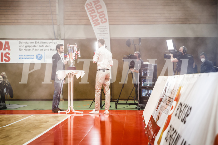 Basketball, Basketball Austria, Cup Final Four 2021/22 
Halbfinale 1, BBC Nord Dragonz, Oberwart Gunners, #featured sky kommentator ochsenhofer