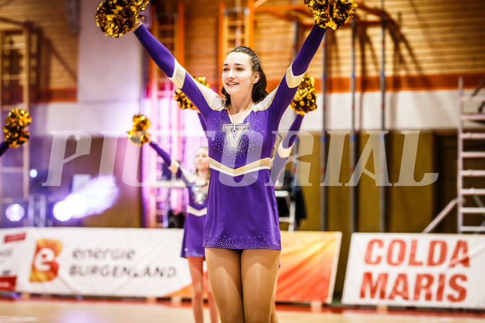 Basketball, Basketball Austria, Cup Final Four 2021/22 
Halbfinale 1, BBC Nord Dragonz, Oberwart Gunners, #featured dancers
