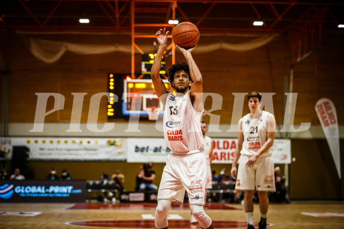 Basketball, Basketball Austria, Cup Final Four 2021/22 
Halbfinale 1, BBC Nord Dragonz, Oberwart Gunners, Kyran Jordan Mc Clure (13)