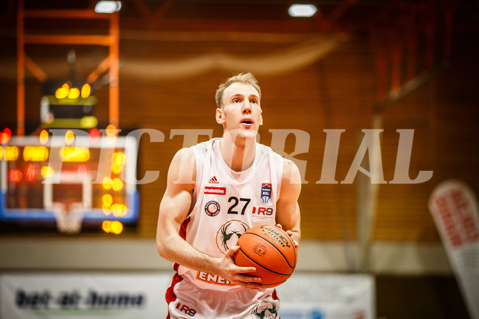 Basketball, Basketball Austria, Cup Final Four 2021/22 
Halbfinale 2, BC Vienna, Gmunden Swans, Adin Vrabac (27)