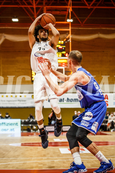 Basketball, Basketball Austria, Cup Final Four 2021/22 
Halbfinale 1, BBC Nord Dragonz, Oberwart Gunners, Kyran Jordan Mc Clure (13)