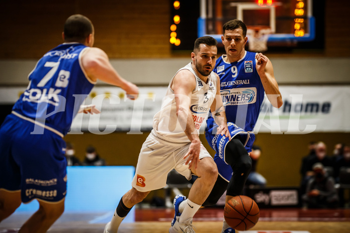 Basketball, Basketball Austria, Cup Final Four 2021/22 
Halbfinale 1, BBC Nord Dragonz, Oberwart Gunners, Petar Cosic (3)