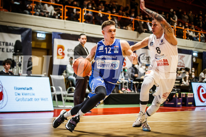 Basketball, Basketball Austria, Cup Final Four 2021/22 
Halbfinale 1, BBC Nord Dragonz, Oberwart Gunners, Jonathan Knessl (12)