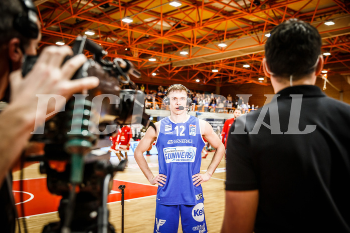 Basketball, Basketball Austria, Cup Final Four 2021/22 
Halbfinale 1, BBC Nord Dragonz, Oberwart Gunners, Jonathan Knessl (12)