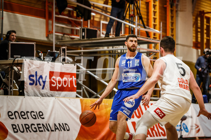 Basketball, Basketball Austria, Cup Final Four 2021/22 
Halbfinale 1, BBC Nord Dragonz, Oberwart Gunners, Ioannis Chatzinikolas (11)