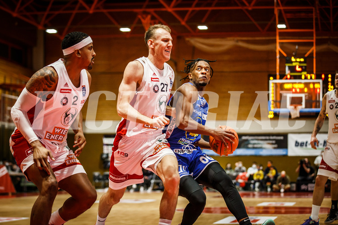 Basketball, Basketball Austria, Cup Final Four 2021/22 
Halbfinale 2, BC Vienna, Gmunden Swans, Cederic Anders (2)