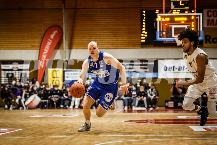 Basketball, Basketball Austria, Cup Final Four 2021/22 
Halbfinale 1, BBC Nord Dragonz, Oberwart Gunners, Sebastian Käferle (7)
