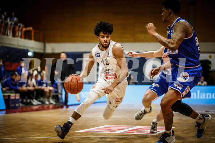 Basketball, Basketball Austria, Cup Final Four 2021/22 
Halbfinale 1, BBC Nord Dragonz, Oberwart Gunners, Kyran Jordan Mc Clure (13)