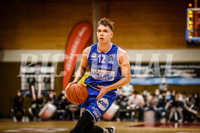 Basketball, Basketball Austria, Cup Final Four 2021/22 
Halbfinale 1, BBC Nord Dragonz, Oberwart Gunners, Jonathan Knessl (12)