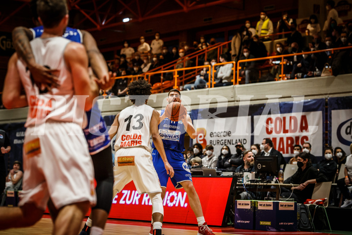 Basketball, Basketball Austria, Cup Final Four 2021/22 
Halbfinale 1, BBC Nord Dragonz, Oberwart Gunners, Ioannis Chatzinikolas (11)