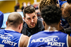 Basketball, Basketball Austria, Cup Final Four 2021/22 
Halbfinale 1, BBC Nord Dragonz, Oberwart Gunners, Horst Leitner (Coach)