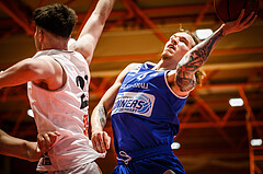 Basketball, Basketball Austria, Cup Final Four 2021/22 
Halbfinale 1, BBC Nord Dragonz, Oberwart Gunners, Travis Atson (4)