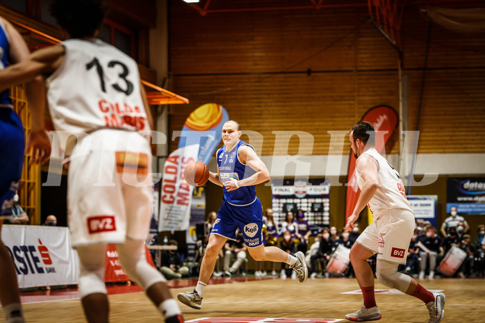 Basketball, Basketball Austria, Cup Final Four 2021/22 
Halbfinale 1, BBC Nord Dragonz, Oberwart Gunners, Sebastian Käferle (7)