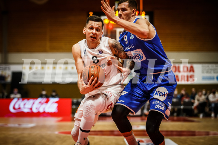 Basketball, Basketball Austria, Cup Final Four 2021/22 
Halbfinale 1, BBC Nord Dragonz, Oberwart Gunners, Petar Zivkovic (8)