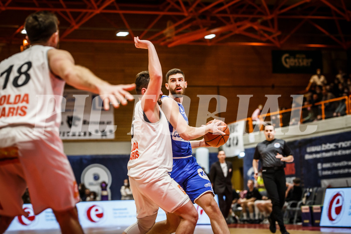 Basketball, Basketball Austria, Cup Final Four 2021/22 
Halbfinale 1, BBC Nord Dragonz, Oberwart Gunners, Ioannis Chatzinikolas (11)