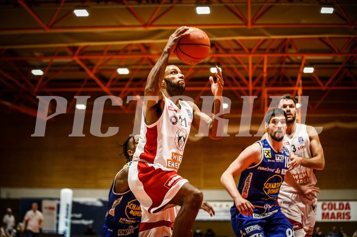 Basketball, Basketball Austria, Cup Final Four 2021/22 
Halbfinale 2, BC Vienna, Gmunden Swans, Andre Jones (21)