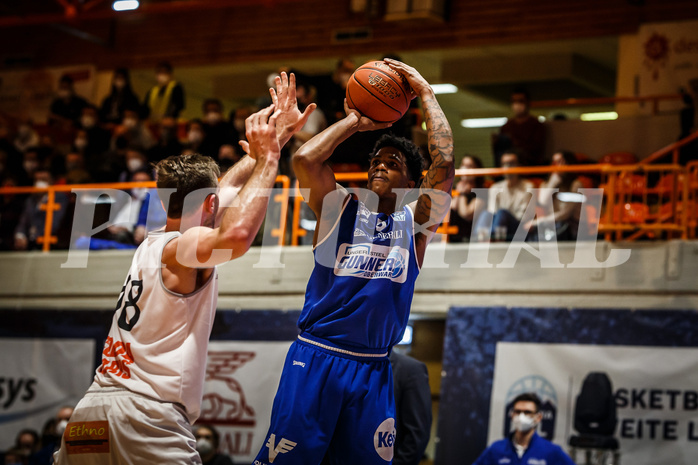 Basketball, Basketball Austria, Cup Final Four 2021/22 
Halbfinale 1, BBC Nord Dragonz, Oberwart Gunners, Rob Howard (5)