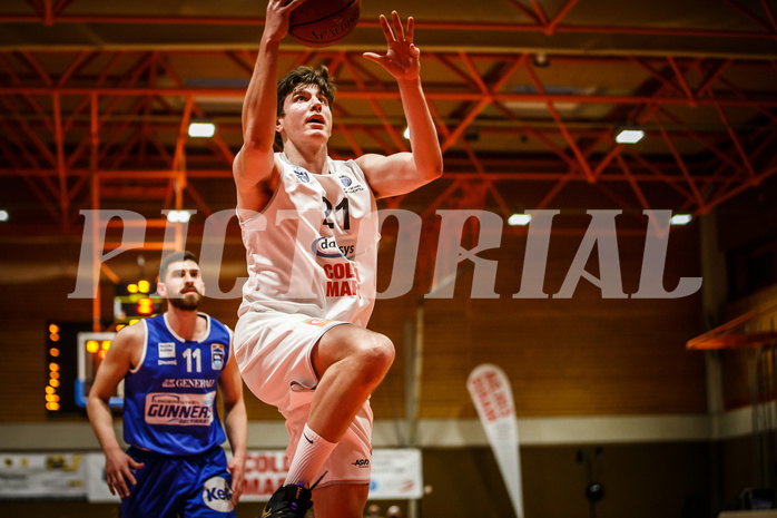 Basketball, Basketball Austria, Cup Final Four 2021/22 
Halbfinale 1, BBC Nord Dragonz, Oberwart Gunners, Lukas Knor (21)