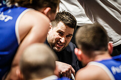 Basketball, Basketball Austria, Cup Final Four 2021/22 
Halbfinale 1, BBC Nord Dragonz, Oberwart Gunners, Horst Leitner (Coach)