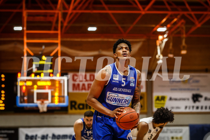 Basketball, Basketball Austria, Cup Final Four 2021/22 
Halbfinale 1, BBC Nord Dragonz, Oberwart Gunners, Rob Howard (5)