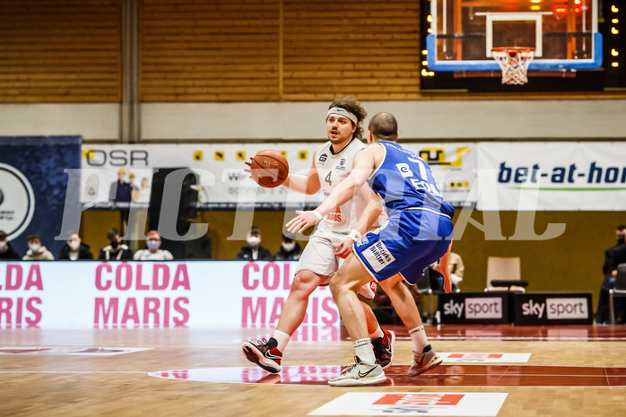 Basketball, Basketball Austria, Cup Final Four 2021/22 
Halbfinale 1, BBC Nord Dragonz, Oberwart Gunners, Ognjen Drljaca (4)
