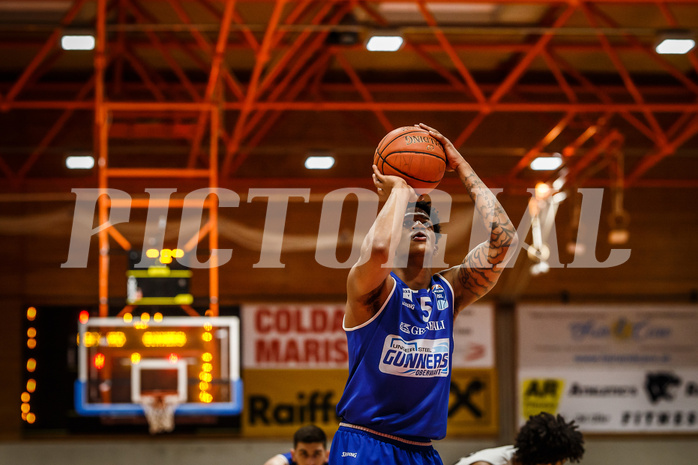 Basketball, Basketball Austria, Cup Final Four 2021/22 
Halbfinale 1, BBC Nord Dragonz, Oberwart Gunners, Rob Howard (5)