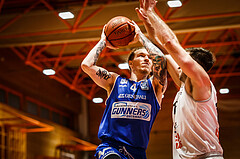 Basketball, Basketball Austria, Cup Final Four 2021/22 
Halbfinale 1, BBC Nord Dragonz, Oberwart Gunners, Travis Atson (4)