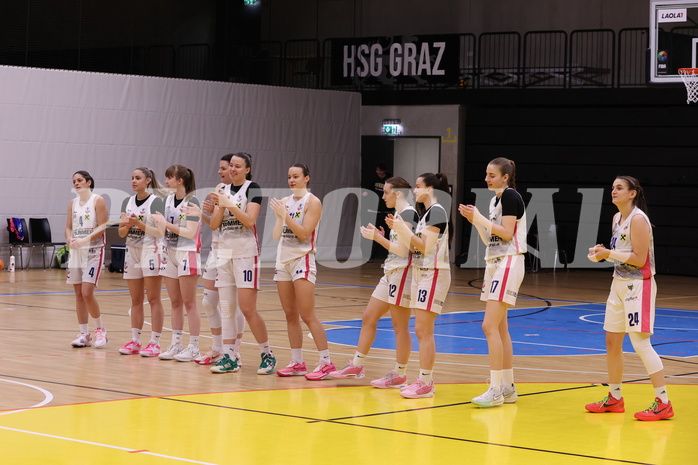 03.03.2024, Graz, Raiffeisen Sportpark, Basketball Damen Superliga 2023/24, Grunddurchgang 14.Runde, UBSC-DBBC Graz - DBB OCS Diamond Ladies Wels ,  