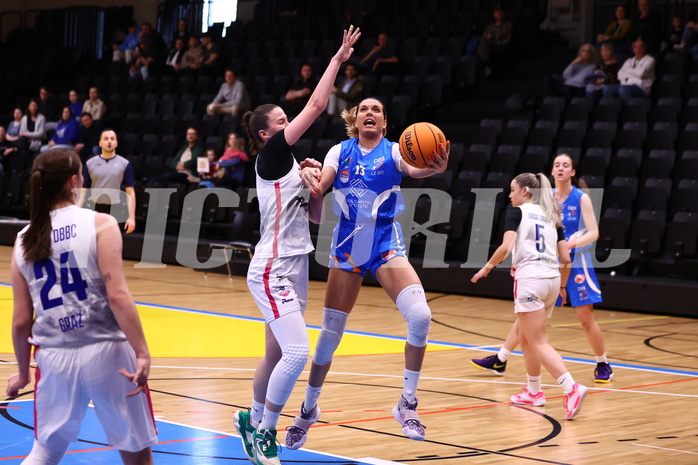 03.03.2024, Graz, Raiffeisen Sportpark, Basketball Damen Superliga 2023/24, Grunddurchgang 14.Runde, UBSC-DBBC Graz - DBB OCS Diamond Ladies Wels ,  