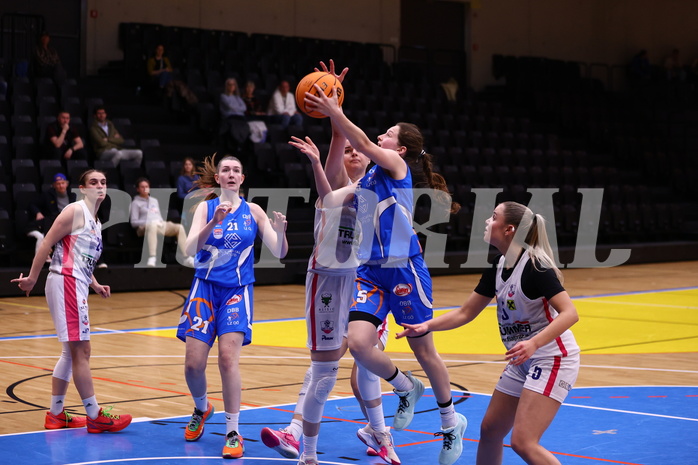 03.03.2024, Graz, Raiffeisen Sportpark, Basketball Damen Superliga 2023/24, Grunddurchgang 14.Runde, UBSC-DBBC Graz - DBB OCS Diamond Ladies Wels ,  