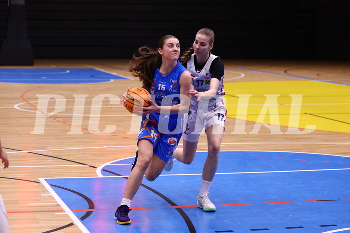 03.03.2024, Graz, Raiffeisen Sportpark, Basketball Damen Superliga 2023/24, Grunddurchgang 14.Runde, UBSC-DBBC Graz - DBB OCS Diamond Ladies Wels ,  