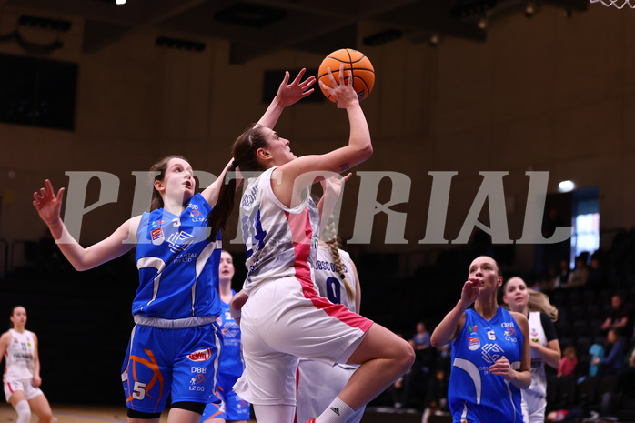 03.03.2024, Graz, Raiffeisen Sportpark, Basketball Damen Superliga 2023/24, Grunddurchgang 14.Runde, UBSC-DBBC Graz - DBB OCS Diamond Ladies Wels ,  